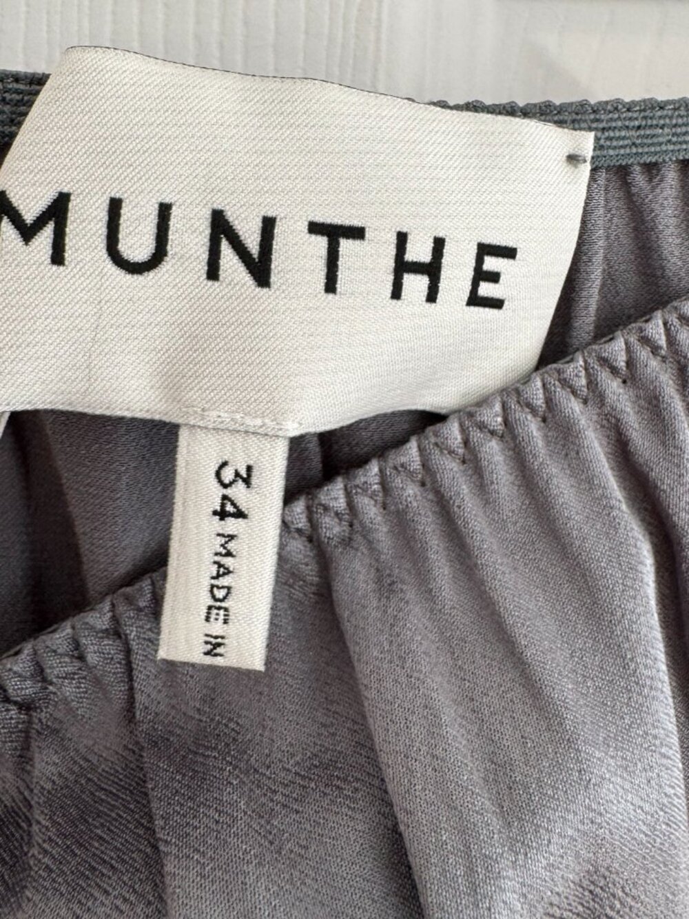 Munthe "Ravin" Slip Skirt w Lace in Grey, size 34. Fits like US 2/4 - Picture 5 of 12